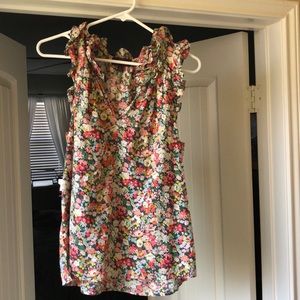 J Crew Liberty Floral Sleeveless Blouse